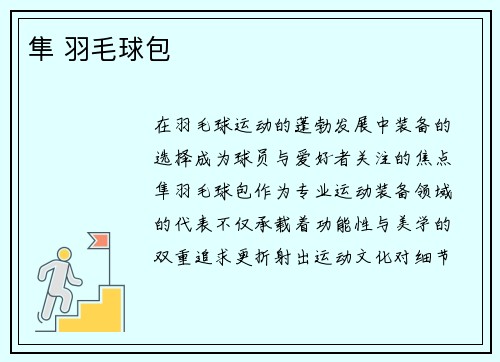 隼 羽毛球包